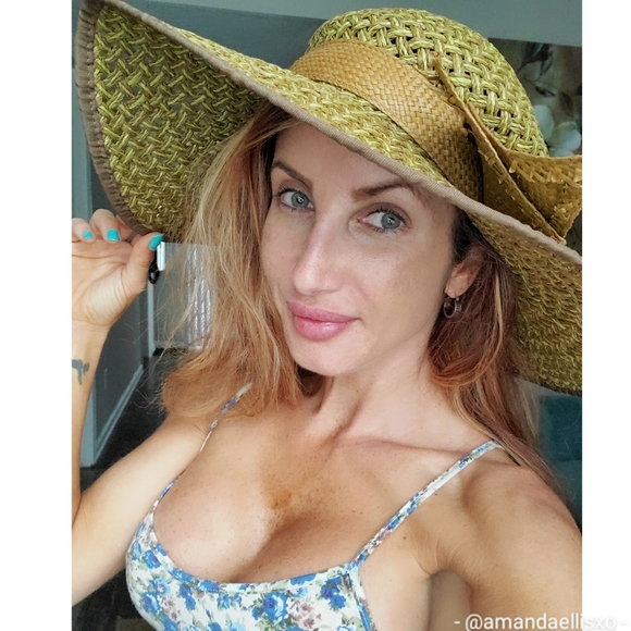 Jessica Simpson Large Bow Floppy Hat 100% Paper - Picture 3 of 12